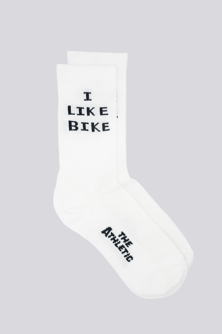 Show off your love for cycling with  the 'I LIKE BIKE' socks. Perfect for cycling, or I guess, running? We are not here to judge. Made in the USA, with love.