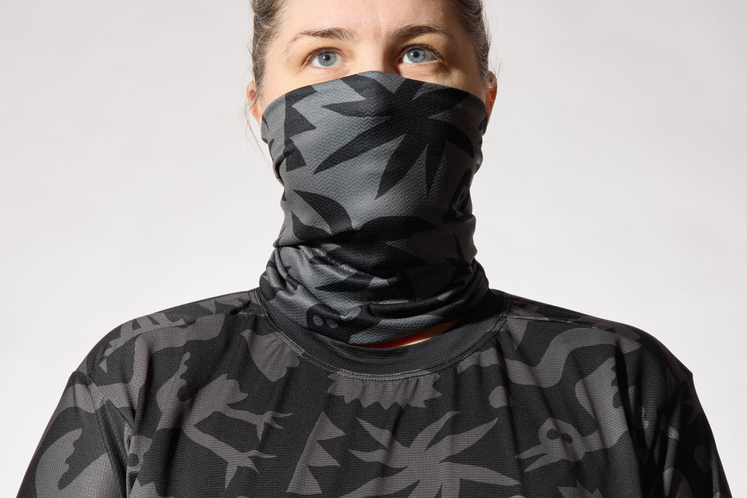 The Wild Elements Neck Gaiter: A multi-functional, breathable gaiter designed to keep you comfortable during any outdoor activity, with a durable, long-lasting fabric. Made in the USA.