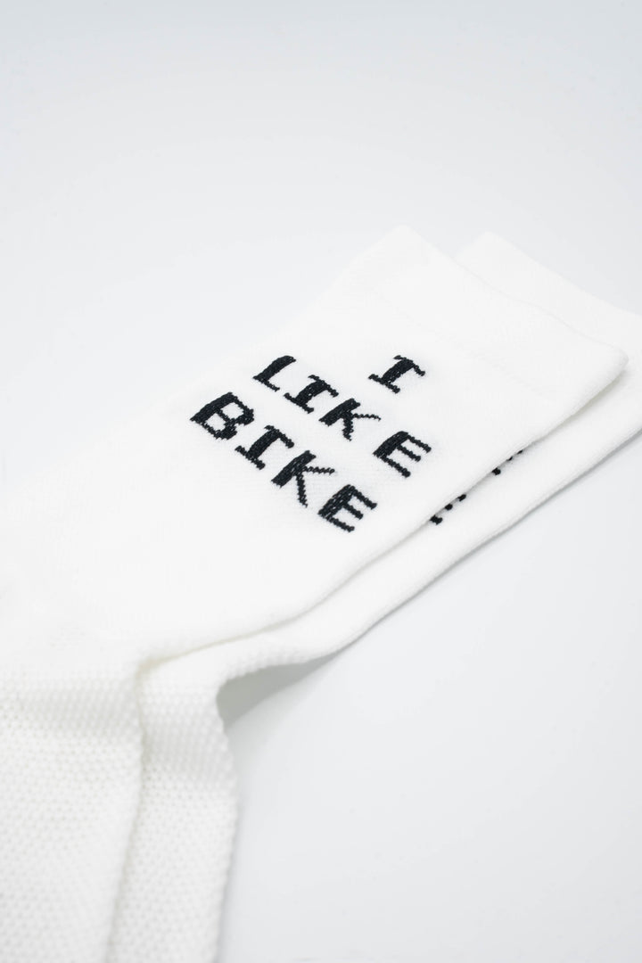 Show off your love for cycling with  the 'I LIKE BIKE' socks. Perfect for cycling, or I guess, running? We are not here to judge. Made in the USA, with love.