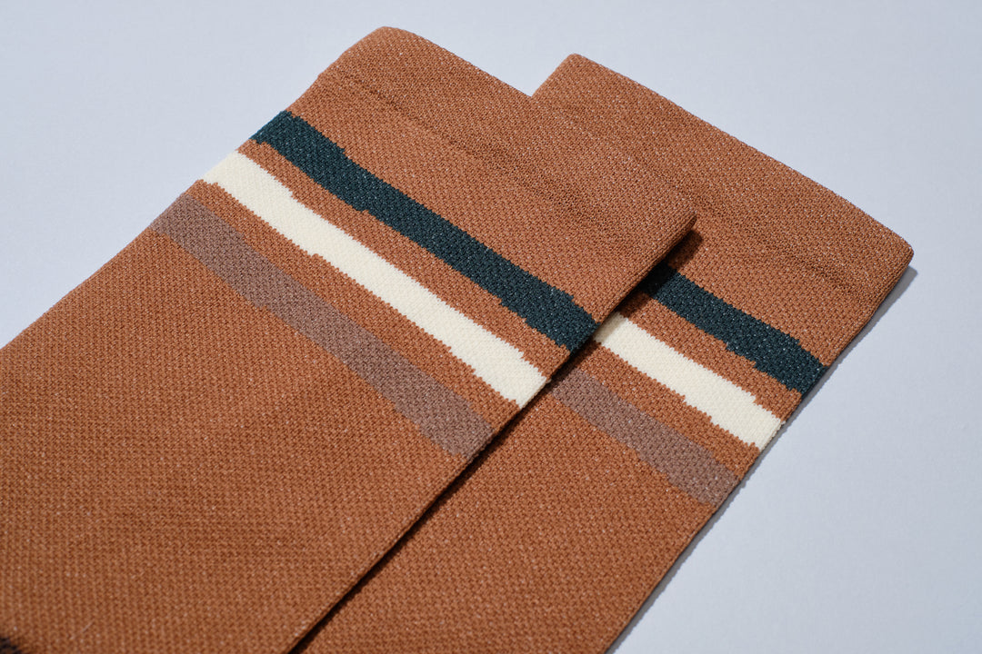 Wavy Stripes Earthtone Socks