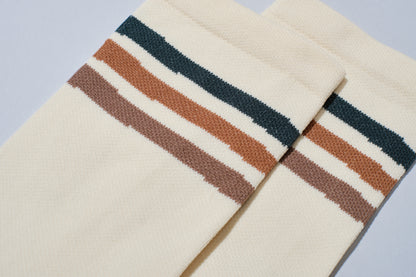 Wavy Stripes Earthtone Socks